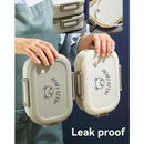 Ljojo 3-Compartment Bento Lunch Box: Leak-proof, Microwave Safe