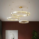 Ljojo Luxury Crystal Chandelier with LED Dimming for Villa Staircase