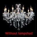 Ljojo Luxury Crystal Chandelier 6 Head Candlelight Pendant Lamp
