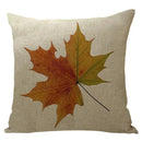 Ljojo Maple Leaf Print Linen Pillowcase for Home Decor and Sofa Comfort