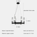 American Retro E14 Crystal Chandelier Pendant Light by Ljojo