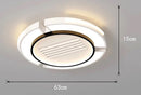Ljojo Minimalist Ceiling Fan Light for Living Room Bedroom Dining Room Lighting
