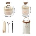 Ljojo Leak-proof Bento Box : Transparent Microwave Safe Lunch Box With Handle