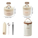 Ljojo Leak-proof Bento Box : Transparent Microwave Safe Lunch Box With Handle