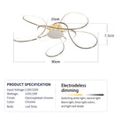 LED Ceiling Lamp Modern Nordic Design Hanging Light for Living Room Bedroom Dining Ljojo