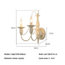 French Romantic White Led Chandelier Bedroom E14 Pendant Light Creamy Luminarias - Ljojo.