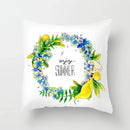 Lemon Pattern Summer Cushion Cover Throw Pillow for Sofa Decoration by Ljojo