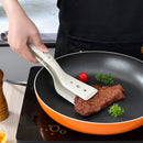 Ljojo 2-in-1 Egg Flipper Spatula Tongs - Non-Stick Silicone Grip & Flip Tool