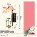 Chinese Style Lotus Wall Lamp Art Decorative Light for Living Room by Ljojo