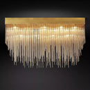 Gold LED Chandelier Light Crystal Luxury Large Lamp for Living Room by Ljojo