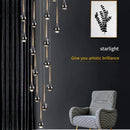 Ljojo LED Chandelier Pendant Lights for Staircase Living Room and Villa Exhibition Hall
