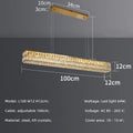 Ljojo Luxury Crystal LED Pendant Lights - Modern Steel Suspend Lamp Fixtures