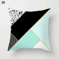 Ljojo Mint Green Blue Geometric Cushion Cover Modern Home Decor