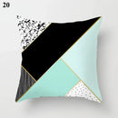 Ljojo Mint Green Blue Geometric Cushion Cover Modern Home Decor