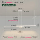 Modern LED Pendant Light Bar Counter Strip Chandelier - Ljojo