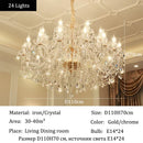 Ljojo Luxury Crystal Pendant Light for Living Room Dining Bedroom