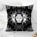 Ljojo Mandala Sun Moon Pillowcase: Bohemian Sofa Cushion Cover