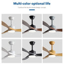 Ljojo 52" DC Motor Ceiling Fan with Remote Control and LED Light
