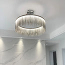 Ljojo Luxury Tassel Chandelier Pendant Lamp for Bedroom - Art Ceiling Hanging Light
