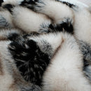 Ljojo Luxury Fox Fur Blanket: Plush Bed Plaid & Sofa Cover - Fluffy Decorative Home Throw