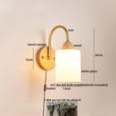 Ljojo LED Wall Lights Pull Chain Switch Modern Bedside Lamp Decoration