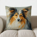 Collie Dog Design Throw Pillow Cover by Ljojo - Sofa, Bedroom, Car Decor