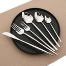Ljojo 32Pcs Stainless Steel Cutlery Set Silverware Flatware Dinnerware Kit