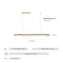 Ljojo Minimalist Long Strip Pendant Light for Full Spectrum Bar Lighting