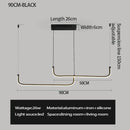 Ljojo Modern Aluminum LED Chandelier Pendant Light Fixture for Dining Room & Living Room