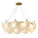 Ljojo Luxury Cream Glass Pendant Lamp for Living Room, Bedroom, Dining Room