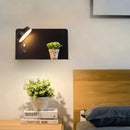 Ljojo LED Wall Lights with Switch, USB Charging, Bedroom Living Room Indoor Decor Lighting