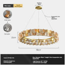 Ljojo Luxury Glass Chandelier: Modern Design for Living Room, Bedroom, Hotel, Bar Counter