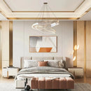 Ljojo Luxury Circular Pendant Chandelier for Elegant Living Room Decor