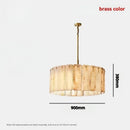 Ljojo Luxury Onyx Stone Chandelier Pendant Lights for Villa Loft Living Room House Decor