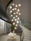 Ljojo Luxury Crystal Ball Chandelier for Modern Living Room Lighting