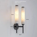 Ljojo Marble LED Wall Lights - Elegant Black Gold Copper Sconce for Various Rooms