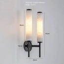 LED Marble Wall Lights Black Gold Copper for Foyer TV Background Sconce by Ljojo