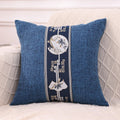 Ljojo Linen Chinese Pavilion Pattern Pillow Cover for Home Sofa Bedroom