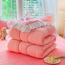 Ljojo Milk Fleece Winter Quilt: Thickened & Warm Comfortable Quilt Core