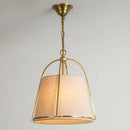 Ljojo Minimalist Dining Room Cloth Chandelier LED Light - Modern Creative Bedroom Pendant Lamp