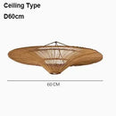 Japanese Wabi-sabi Rattan Pendant Light Chandelier for Home Decor by Ljojo