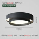 Ljojo LED Ceiling Light Modern Minimalist White Black Grey Indoor Lighting Fixture