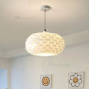 Cream Wind Bedroom Pendant Lamp Modern Minimalist Feather Ceiling Light by Ljojo.