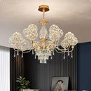 Ljojo Luxury Crystal Chandelier: Modern Living Room & Bedroom Pendant Light Fixtures