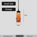 Modern Design Orange Black Glass LED Pendant Light Chandelier by Ljojo for Home Decor LED Lighting.