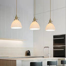 Japanese Style Ceramic Chandelier LED Pendant Lighting Brass Holder by Ljojo