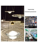 Nordic LED Chandelier: Modern Water Droplet Glass Crystal Art Fixture by Ljojo