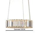 Ljojo Modern Gold Crystal LED Chandelier | Luxury Indoor Lighting for Bedroom Living Room