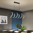Spiral Winding Bar Aluminum Line Chandelier - Ljojo