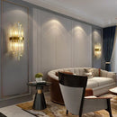 Ljojo LED Crystal Wall Lamps: Luxury Gold Wall Sconces for Home Art Decor & Bedside Lighting